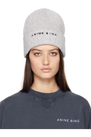 ANINE BING Gray Elia Beanie