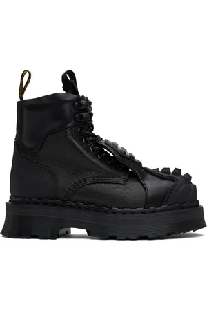 Dr. Martens Black 1460 Protect Leather Lace Up Boots
