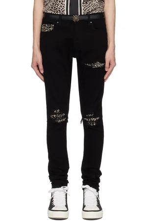 AMIRI Black Leopard MX1 Jeans