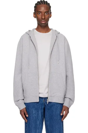Sunspel Gray Zip Hoodie