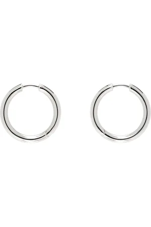 TOM WOOD Silver Classic Hoop Medium Earrings