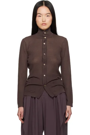 Issey Miyake Brown Knit Shirt