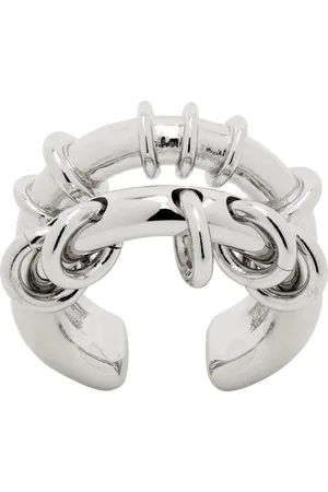 We11 Done Silver Double Hoop Ring
