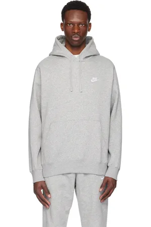 Nike Gray Embroidered Hoodie
