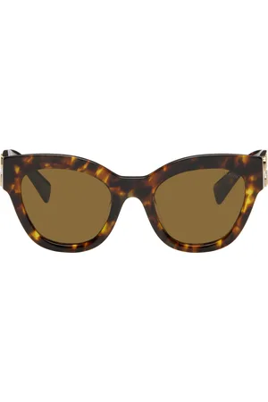 Miu Miu Brown Miu Glimpse Sunglasses
