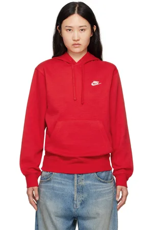 Nike Red Sportswear Club Hoodie