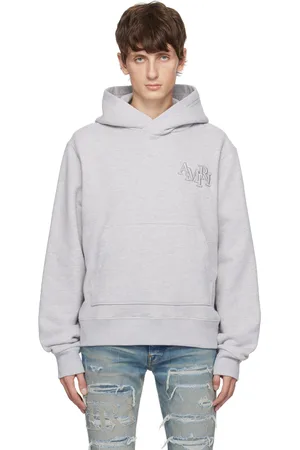 AMIRI Gray Staggered Hoodie