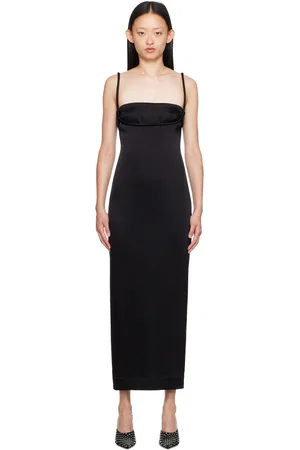Paris Georgia SSENSE Exclusive Black Talia Maxi Dress
