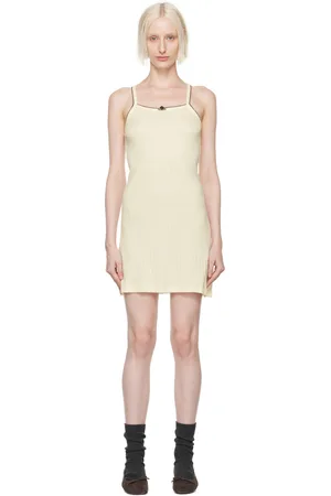 Caro Editions Off-White Caro Slip Dress