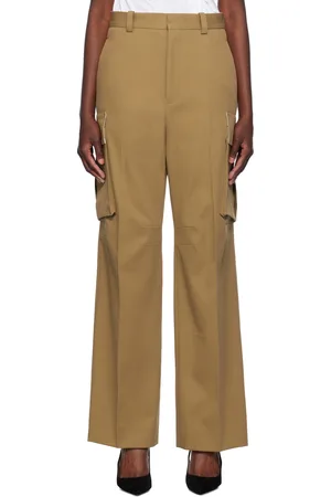 Victoria Beckham Tan Relaxed Cargo Trousers