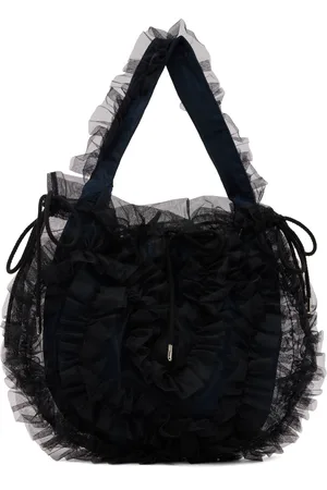 Molly Goddard Black & Navy Toki Bag