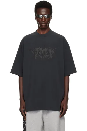 Vetements Black Drip Metal T-shirt