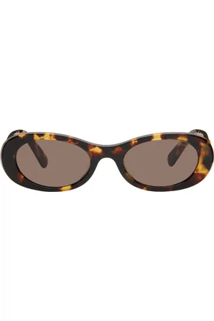 Miu Miu Brown Glimpse Sunglasses