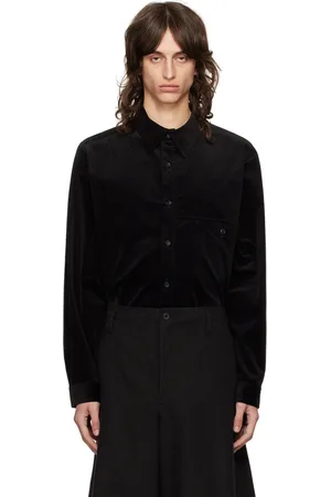 YOHJI YAMAMOTO Black M-Velveteen Shirt