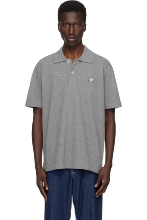 Maison Kitsuné Gray Bold Fox Head Polo