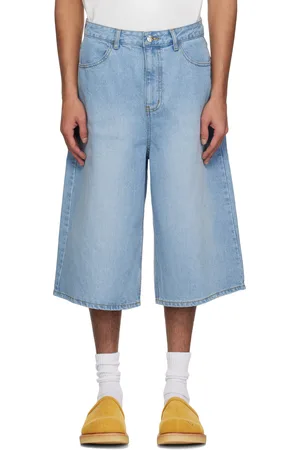 Ader Error Blue Significant TRS Tag 01 Denim Shorts