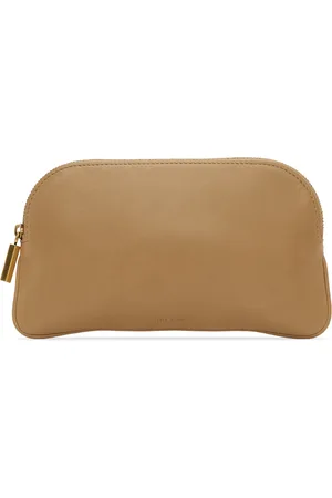 The Row Beige EW Circle Pouch