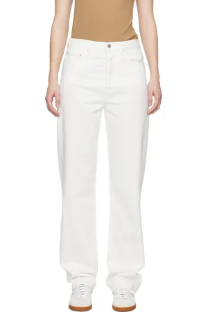Totême White Twisted Seam Jeans