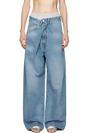 DARKPARK Blue Ines Fold Over Jeans