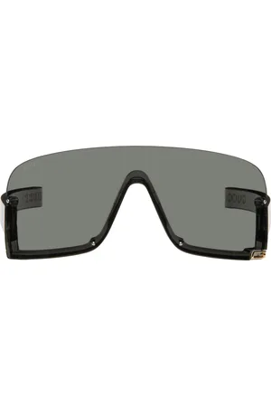 Gucci Gray Shield Sunglasses