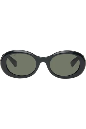 Gucci Black Oval Sunglasses