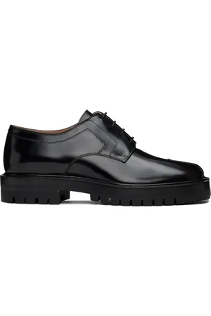 Maison Margiela Black Tabi Lace-Up Derbys