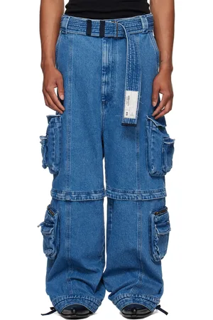 LU’U DAN Blue Zip-Off Jeans
