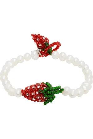 PURA UTZ White Pearl Strawberry Bracelet