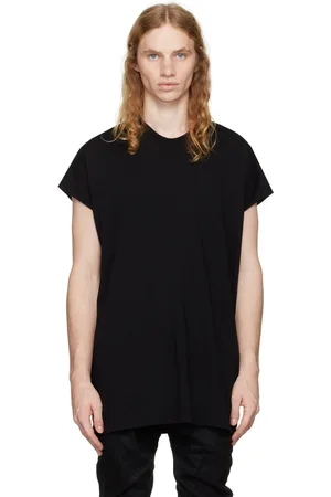 JULIUS Black Cotton & Rayon T-shirt