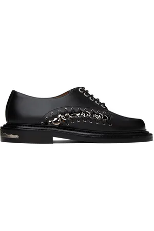 TOGA VIRILIS Black Leather Derbys