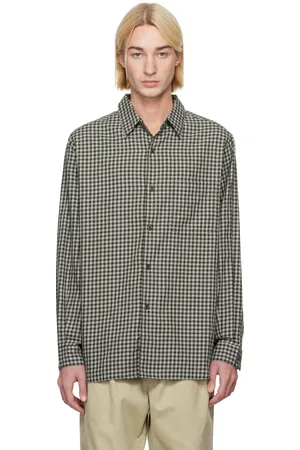 NANAMÍCA Khaki & Gray Regular Collar Wind Shirt