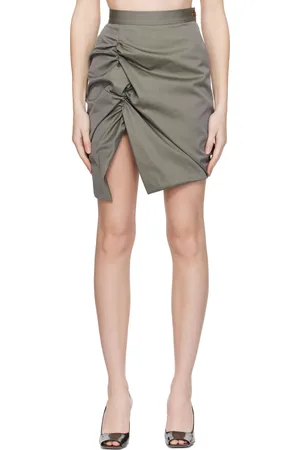 Vivienne Westwood Gray Side Panther Miniskirt