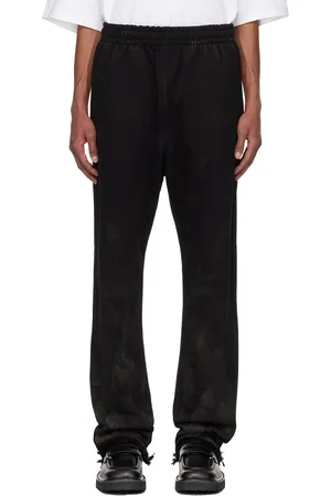 We11 Done Black Muddy Sweatpants
