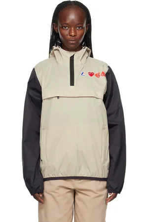 Comme des Garçons Beige & Black K-Way Edition Jacket