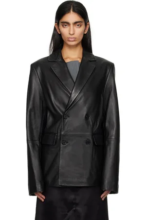 Loulou de Saison Black Davao Leather Jacket