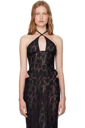MISBHV Black Lace Corset Top