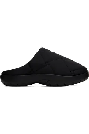 Bottega Veneta Black Snap Slip-On Loafers