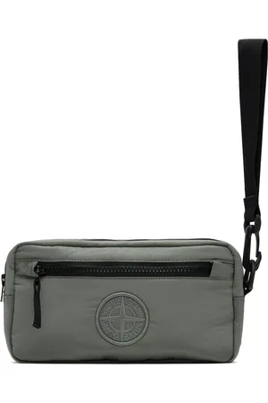 Stone Island Gray Nylon Metal Detachable Pouch