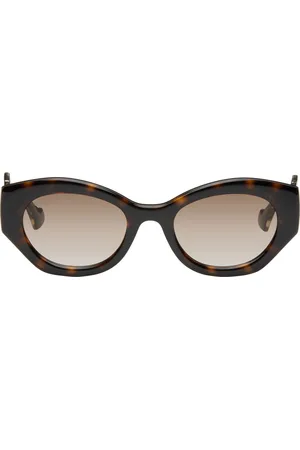 Gucci Brown Geometric Sunglasses