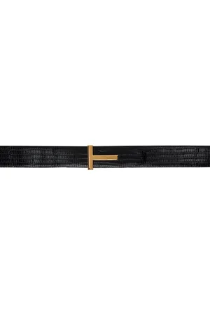 Tom Ford Black T Icon Belt