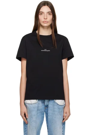 Maison Margiela Black Embroidered T-Shirt