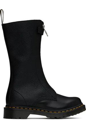 Dr. Martens Black 1B99 Front Zip Boots