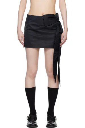 SANDY LIANG Navy Skar Miniskirt