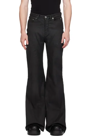 Rick Owens Black Porterville Bias Bootcut Jeans