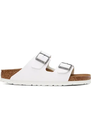 Birkenstock White Narrow Arizona Sandals