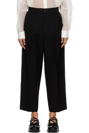 NOIR KEI NINOMIYA Black Safety Pin Trousers