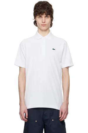 Lacoste White Regular Fit UV Protect Golf Polo