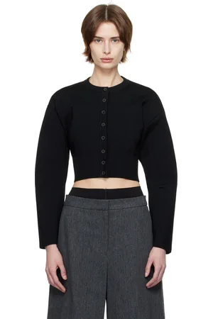 WARDROBE.NYC Black Matte Cardigan