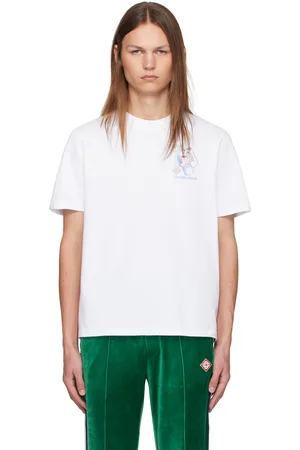Casablanca White Tennis Play In Progress T-Shirt