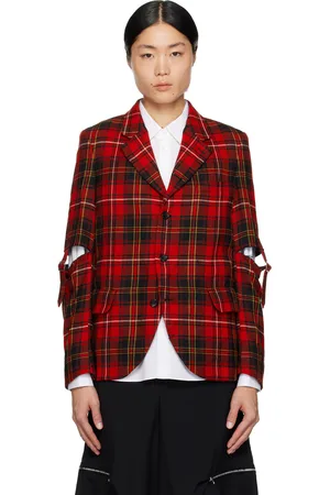 Comme des Garçons Red Check Blazer